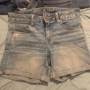 AE midi jean shorts